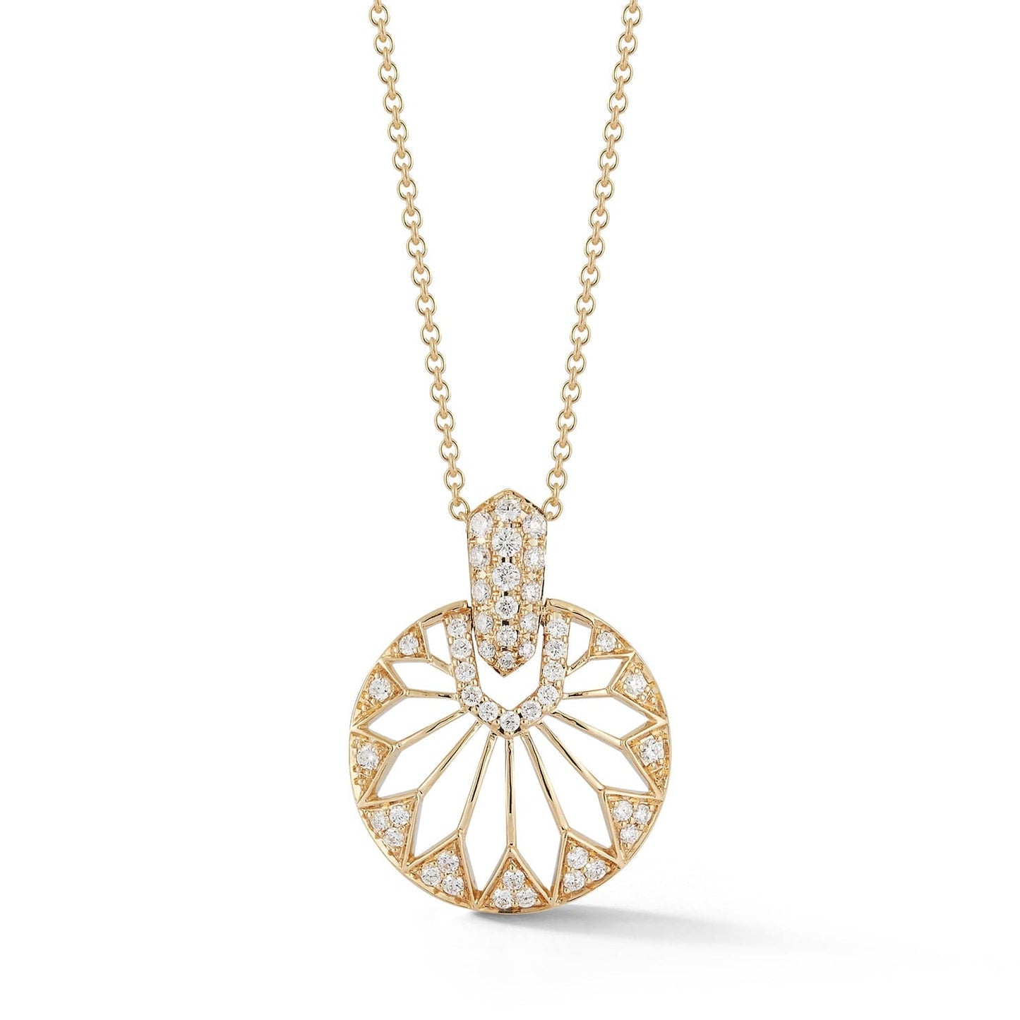 Laurenti New York Gatsby Diamond Necklace in Yellow Gold