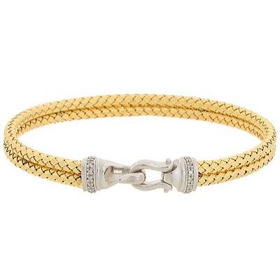 
                  
                    Gold and Diamond Rope and Toggle Bracelet
                  
                