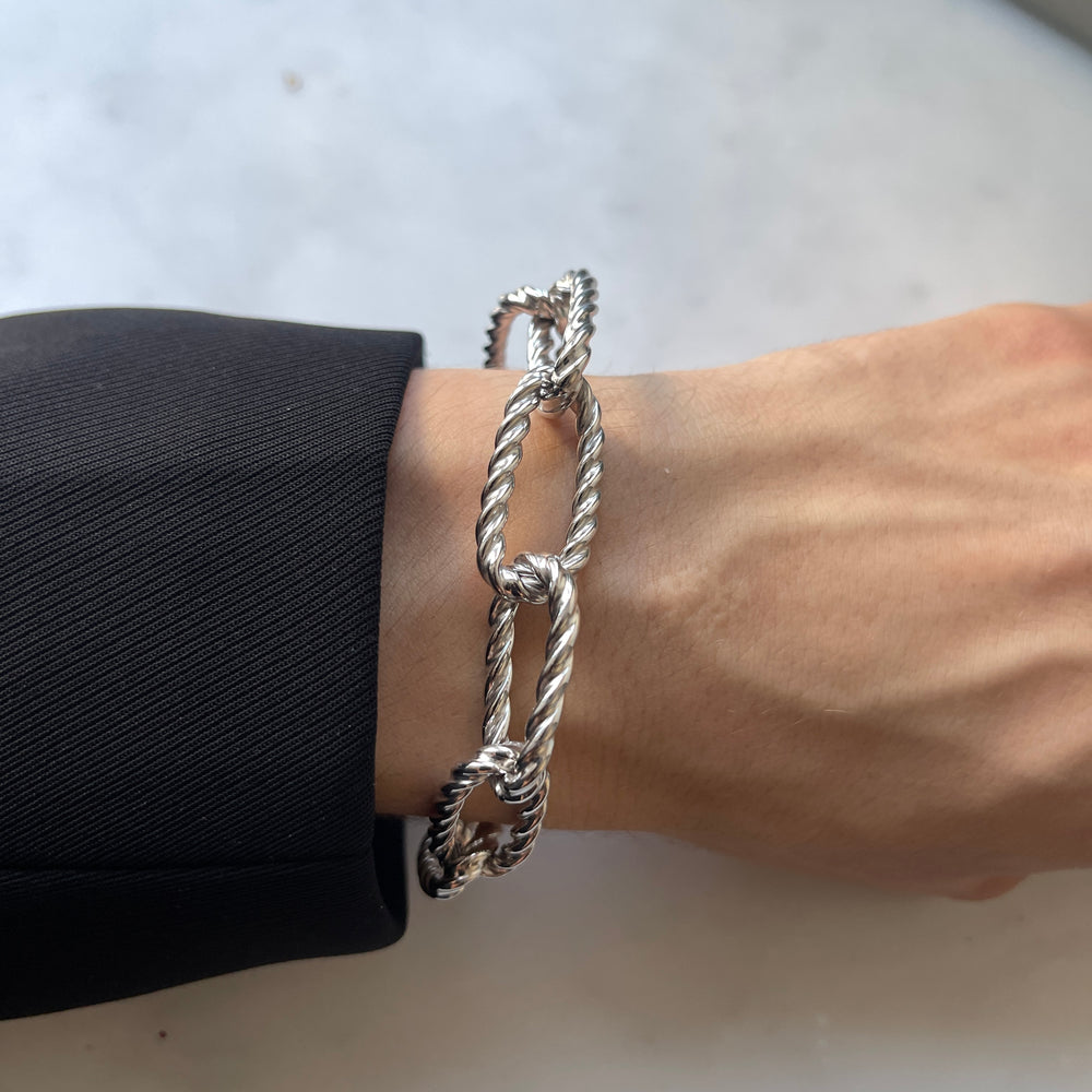 
                  
                    Twist link Toggle Bracelet
                  
                