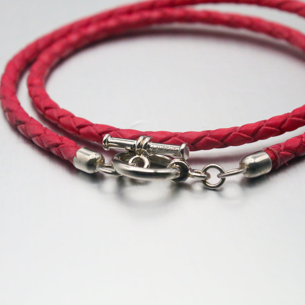 Sophia Braided Double Wrap Tour Bracelet in Silver