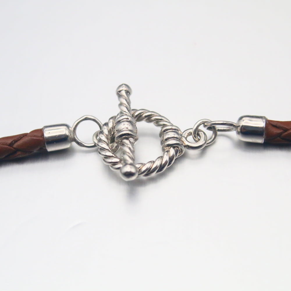 Sophia Braided Double Wrap Tour Bracelet in Silver