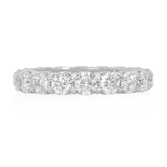 Round Diamond Eternity Ring in Platinum - 2.61 carats