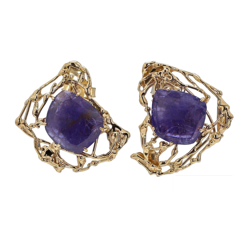 
                  
                    Bespoke Tanzanite Earrings in 18k Yellow Gold
                  
                