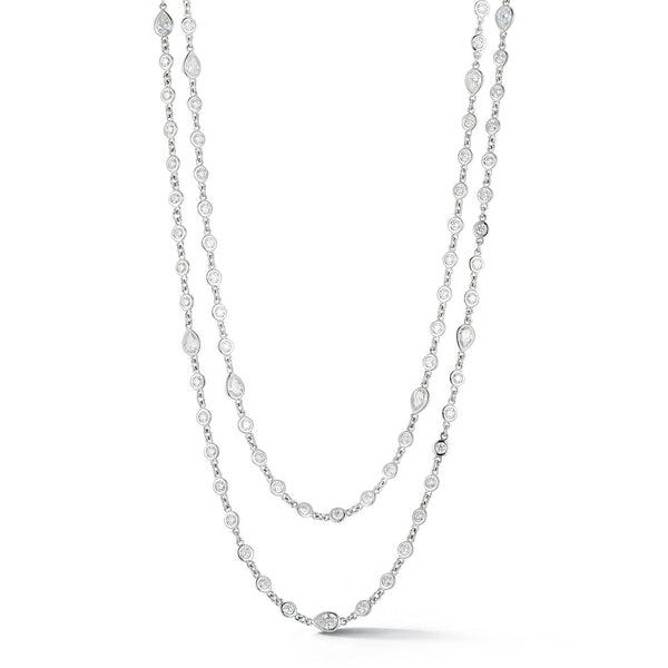 Diamonds By the Yard Necklace in 14k White Gold