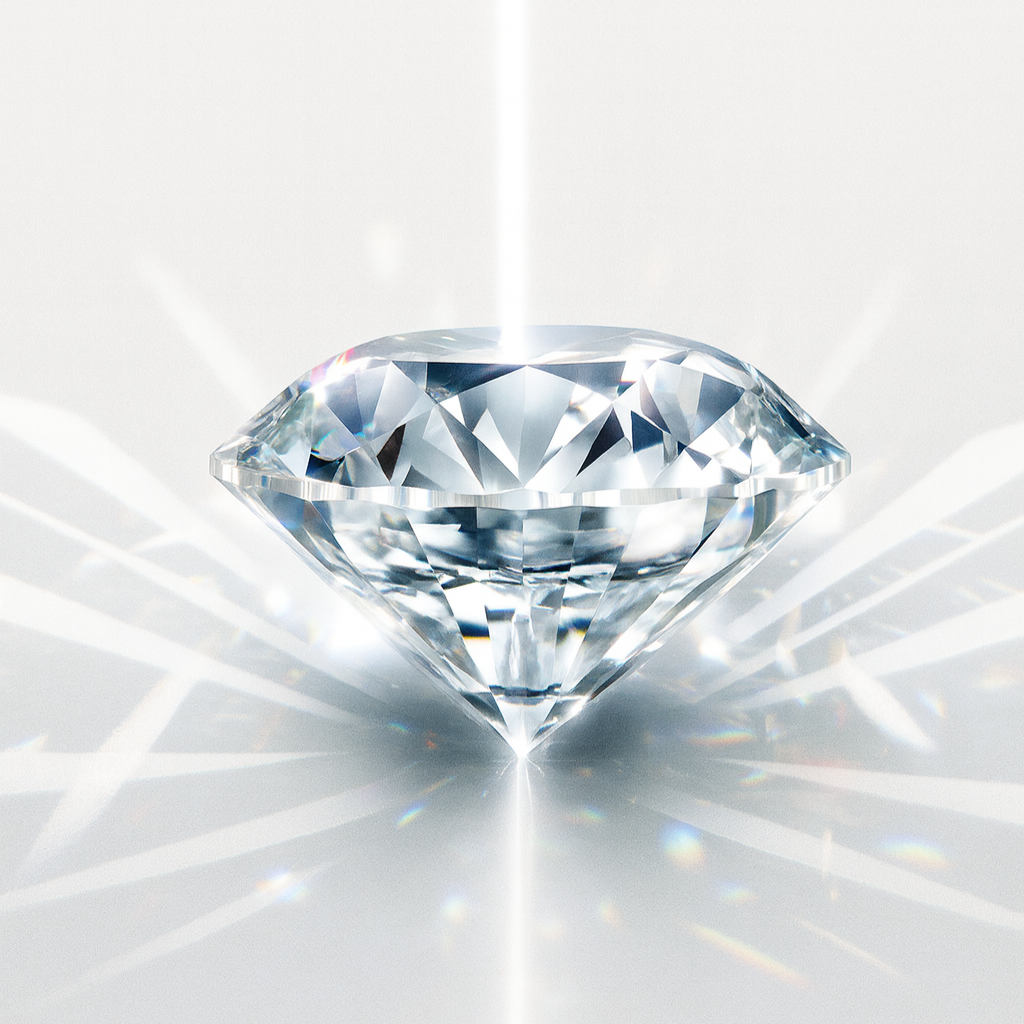 Diamond with 'Laurenti' branding on a white background