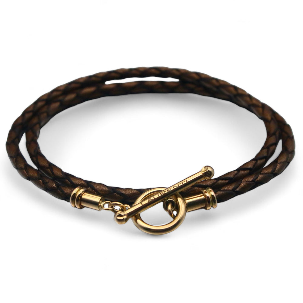 Sophia Braided Double Wrap Tour Bracelet - Bronze