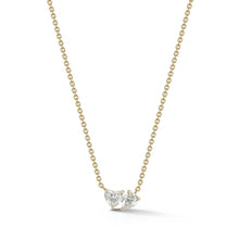  Laurenti Two Stone Diamond Necklace