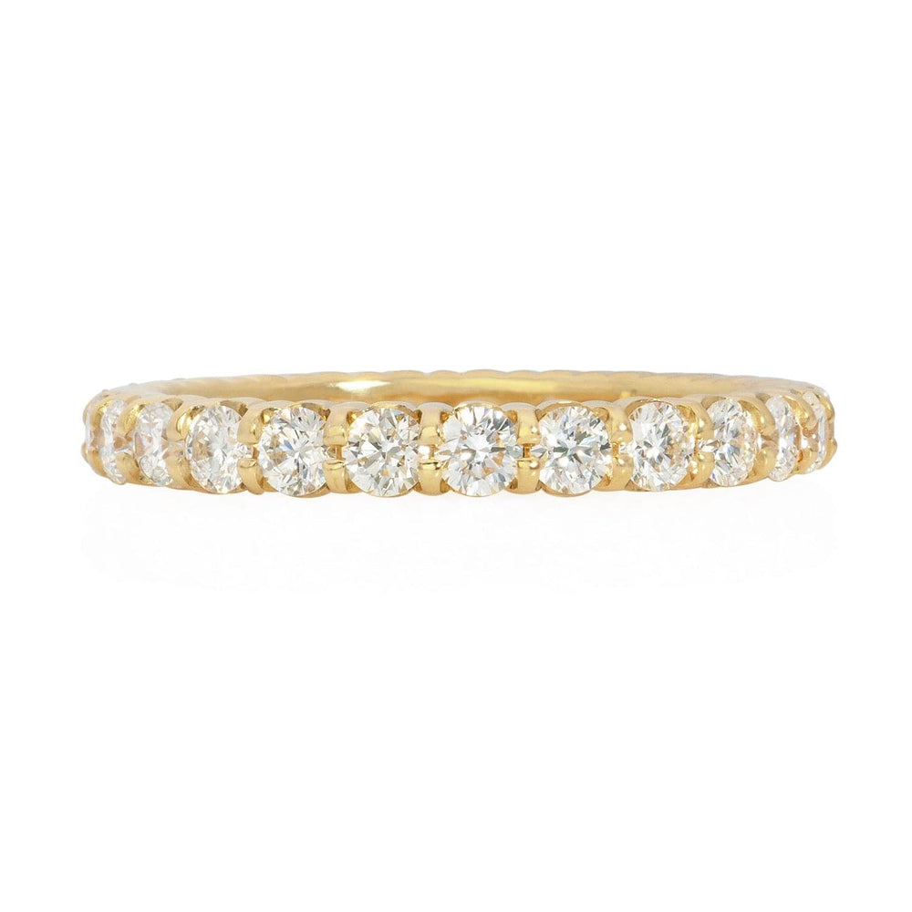 
                  
                    14K Yellow Gold Diamond Eternity Band featuring shared prong-set round brilliant diamonds.
                  
                