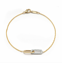  Gold and Diamond Chain Bracelet
