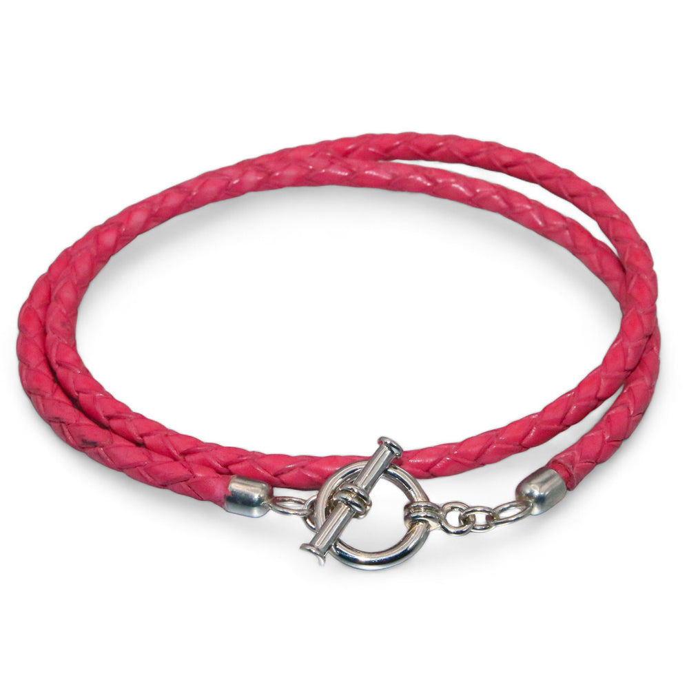 
                      
                        Sophia Double Tour Bracelet in Pink
                      
                    