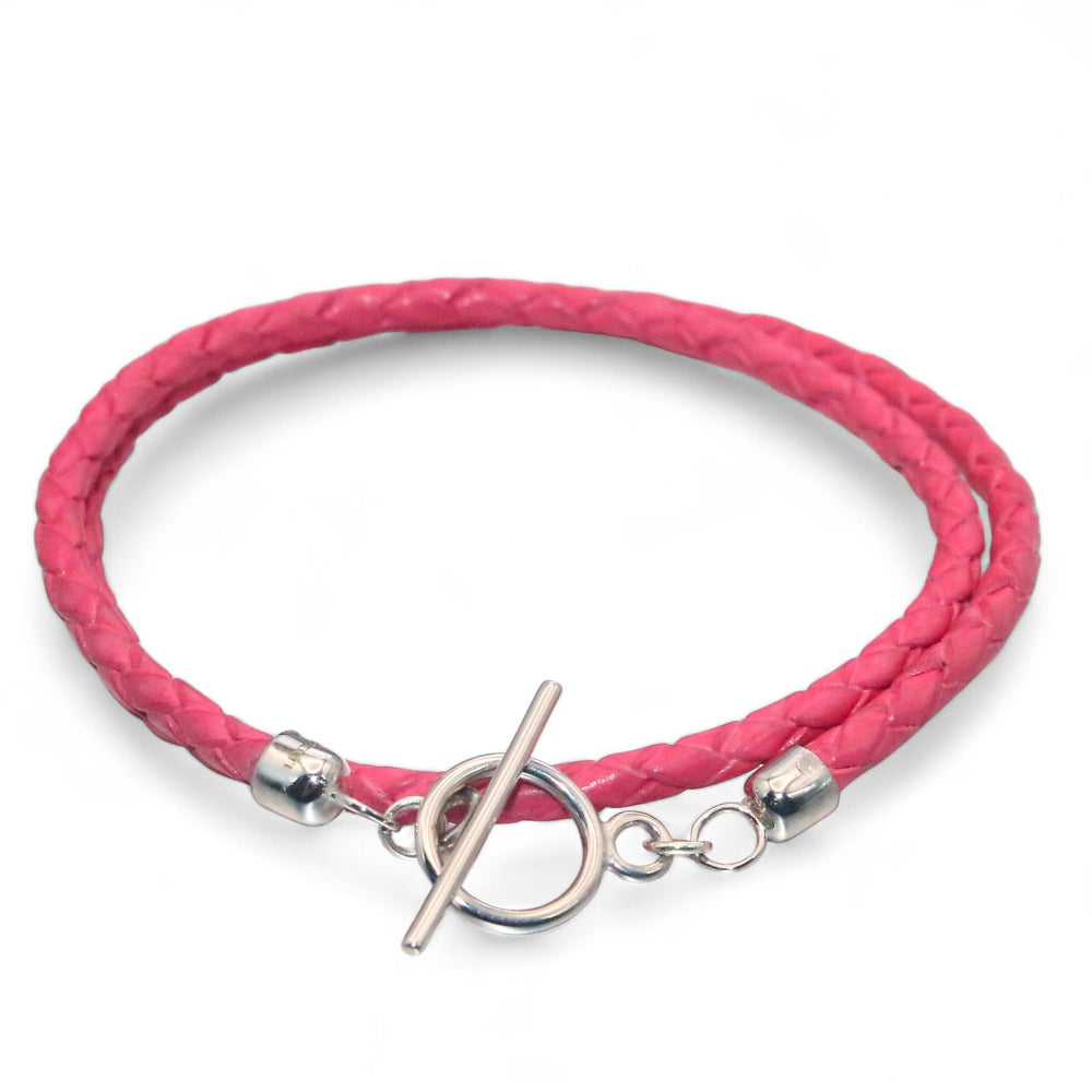 
                      
                        Sophia Double Tour Bracelet in Pink
                      
                    