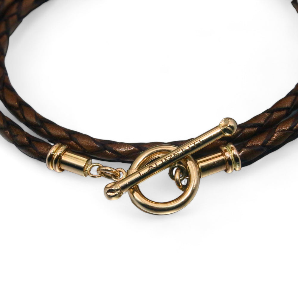 
                      
                        Sophia Braided Double Tour Bracelet in Bronze
                      
                    