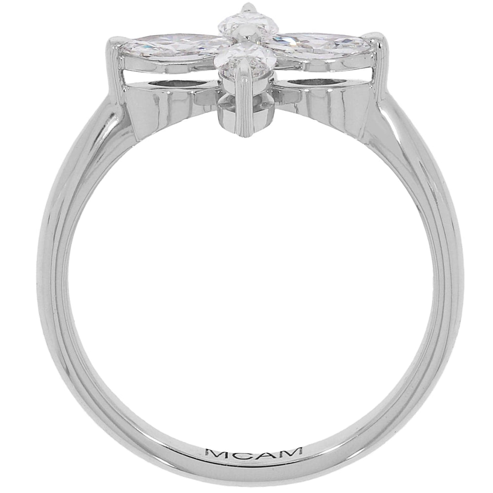 
                  
                    Vela Four-Stone Marquise Diamond Ring in 14K White Gold with Lab-Grown Diamonds
                  
                