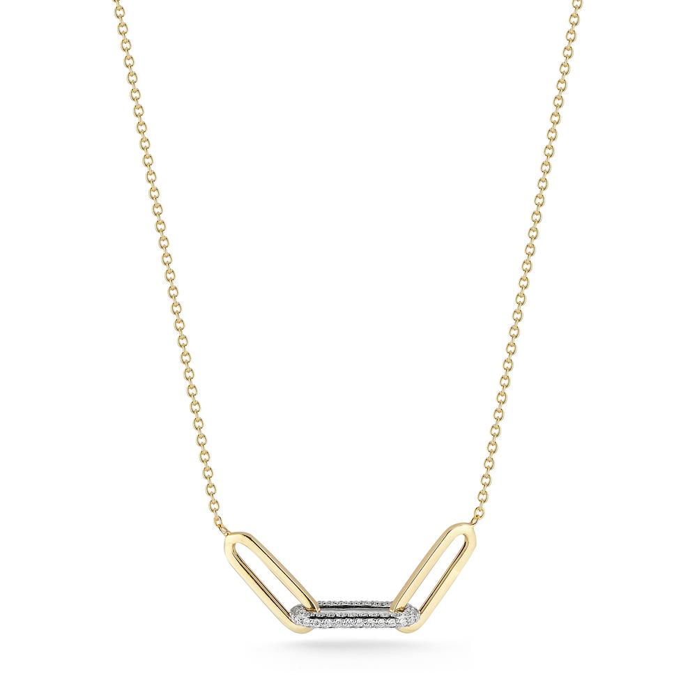 
                  
                    Laurenti New York Diamond and Gold Link Pendant
                  
                