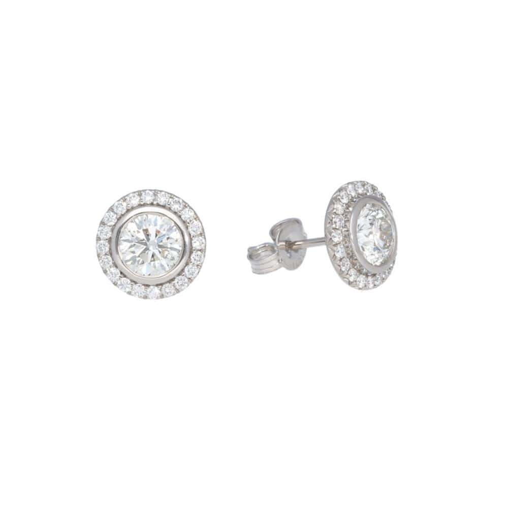 Laurenti New York  Diamond Studs in White Gold