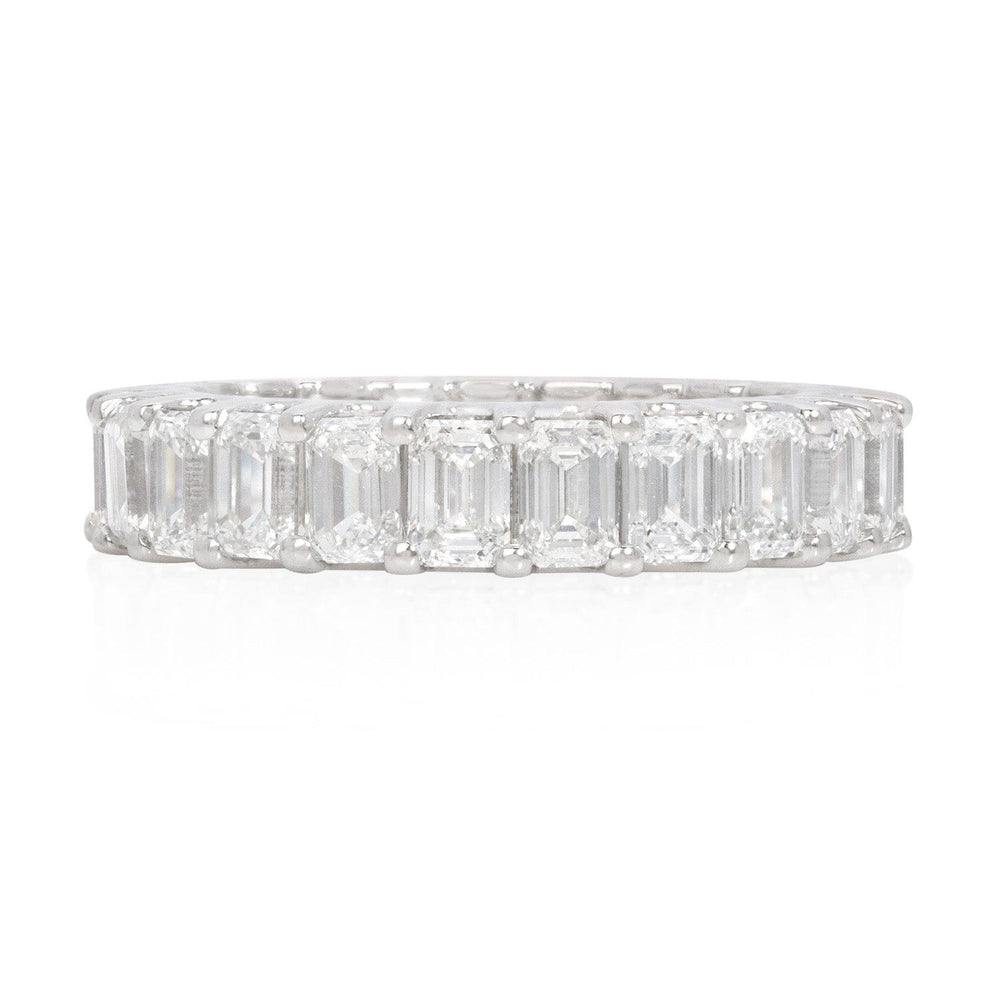 Laurenti New York Emerald Cut Diamond Eternity Ring in Platinum