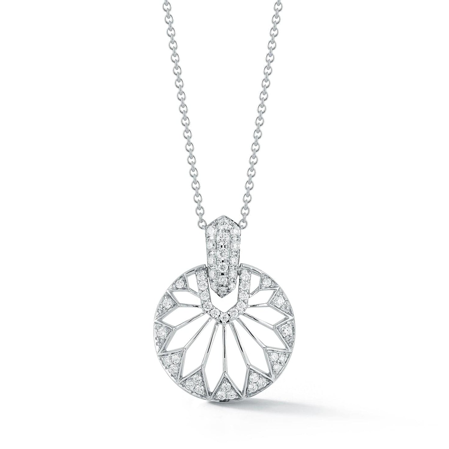 LAURENTI NEW YORK Gatsby Diamond Necklace in White Gold