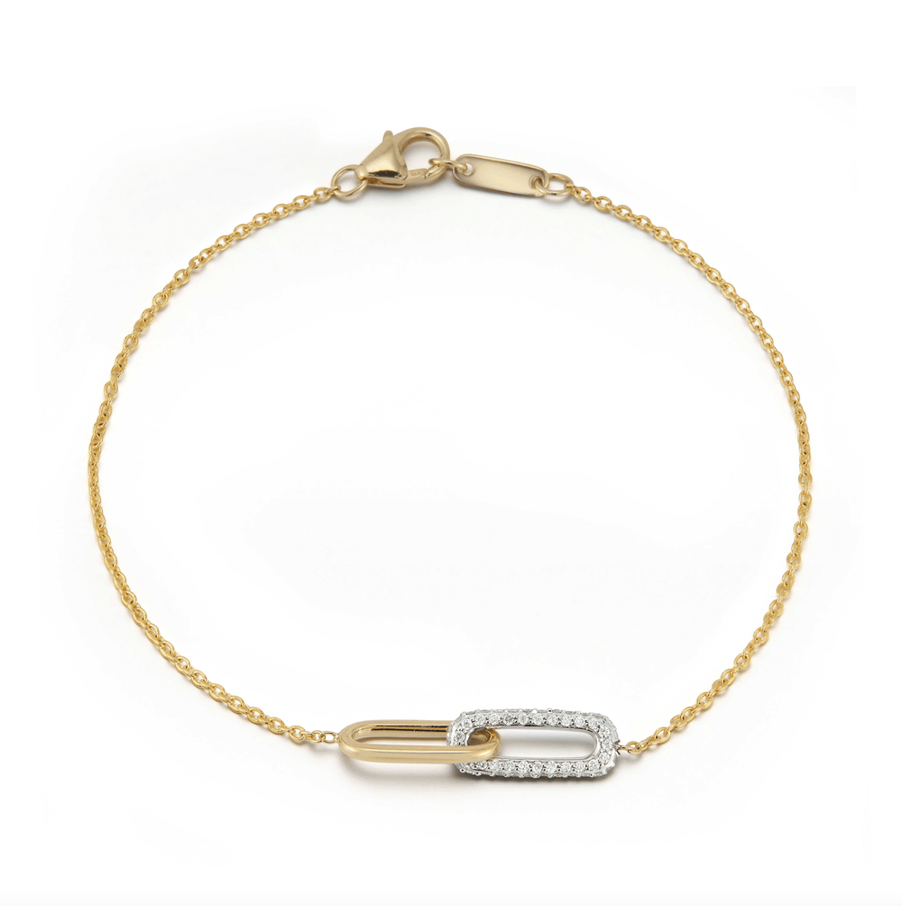 Laurenti New York Gold and Diamond Chain Bracelet