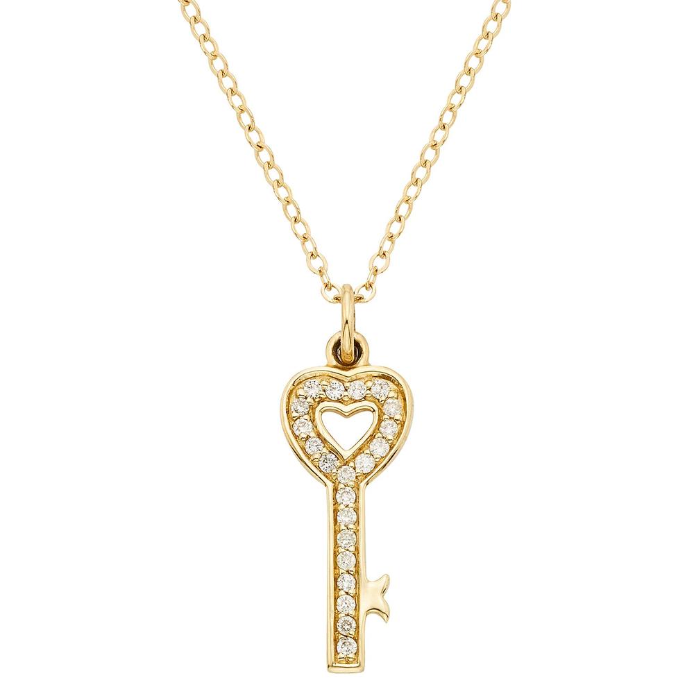 Laurenti New York  Necklaces Diamond Pave Heart Pendant