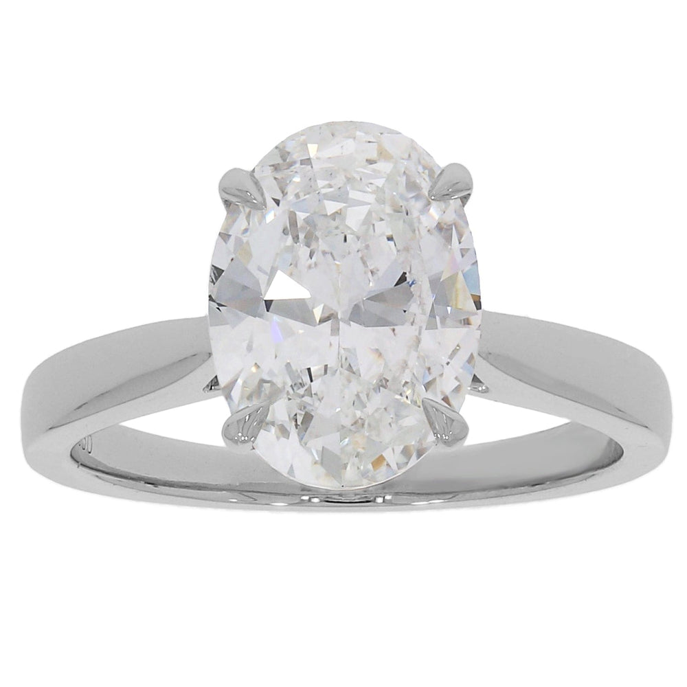 
                      
                        LAURENTI NEW YORK Platinum, 3.50 Carat Oval Cut Diamond Ring
                      
                    