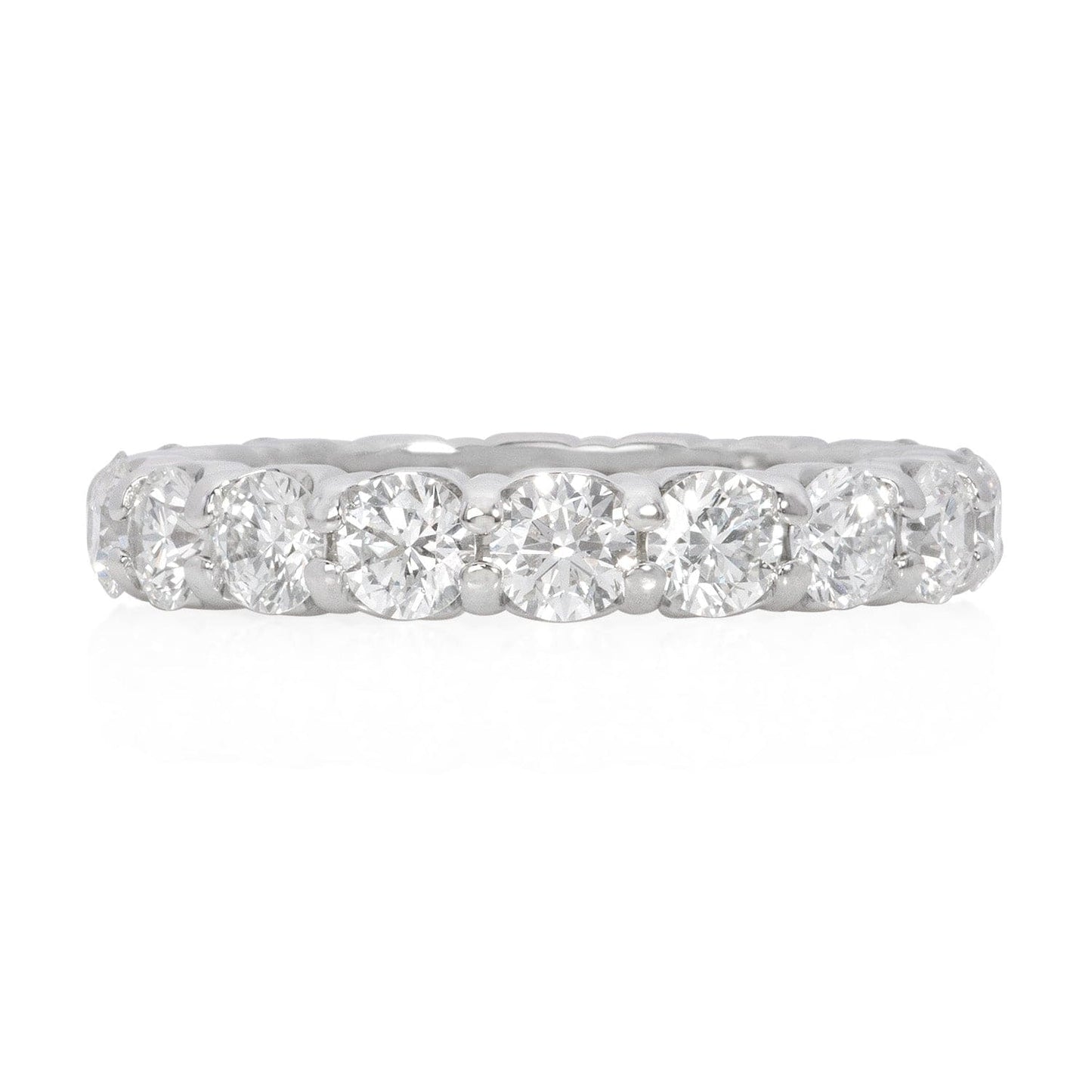 Laurenti New York Round Diamond Eternity Ring in Platinum - 2.61 carats