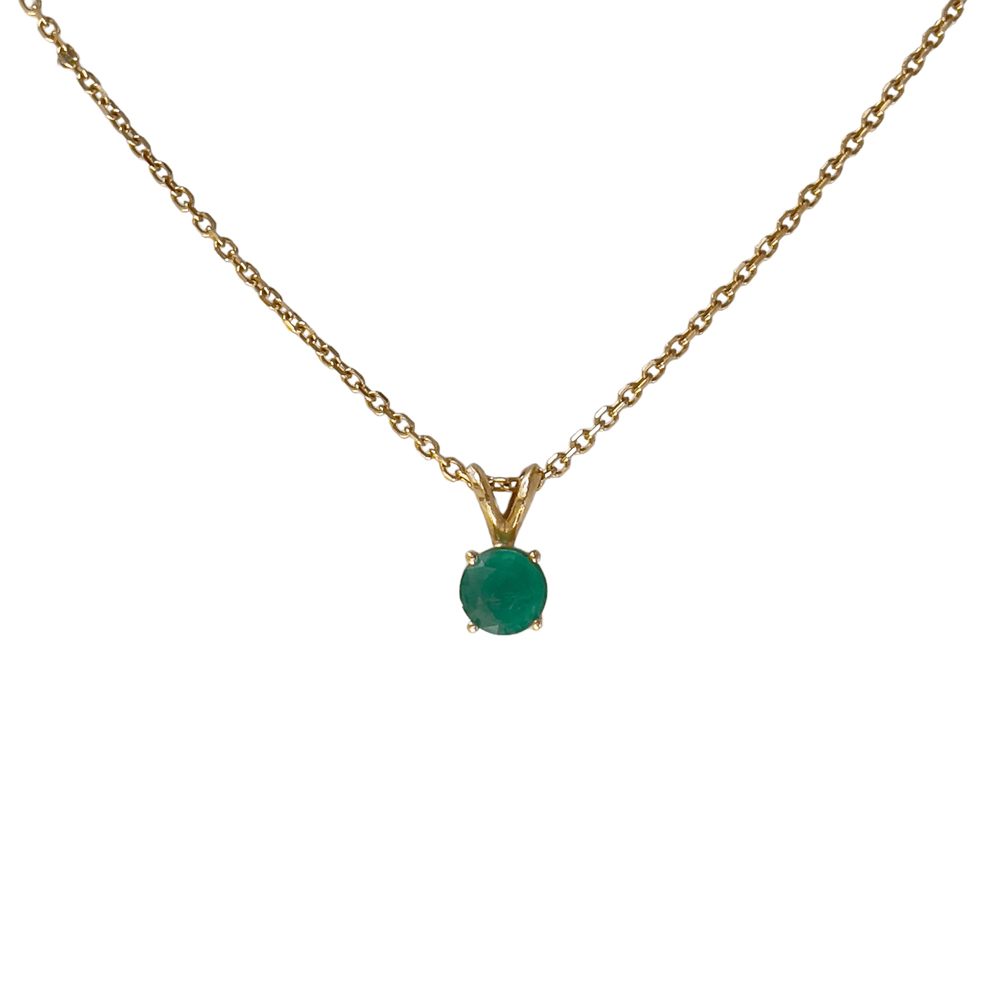 Laurenti New York  Necklaces Emerald Custom Birthstone Pendant