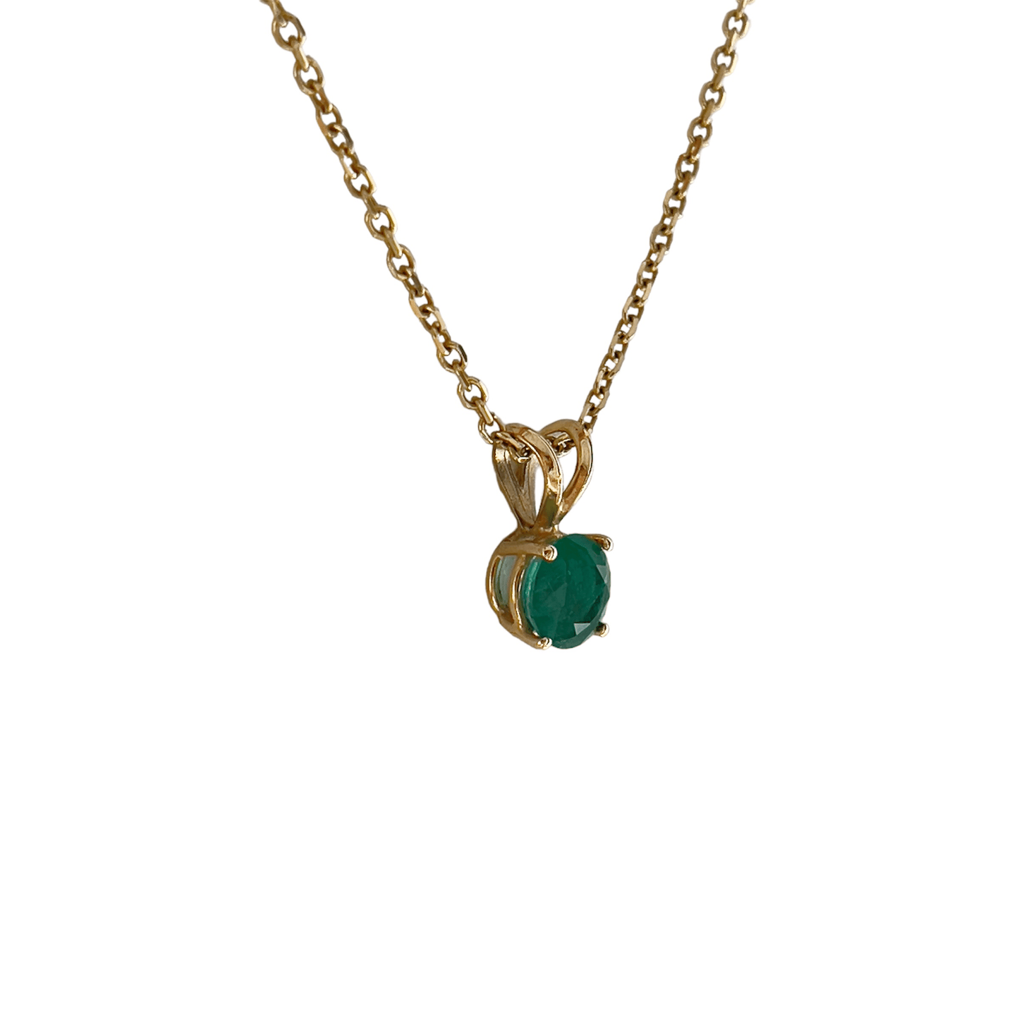 Laurenti New York  Necklaces Emerald Custom Birthstone Pendant