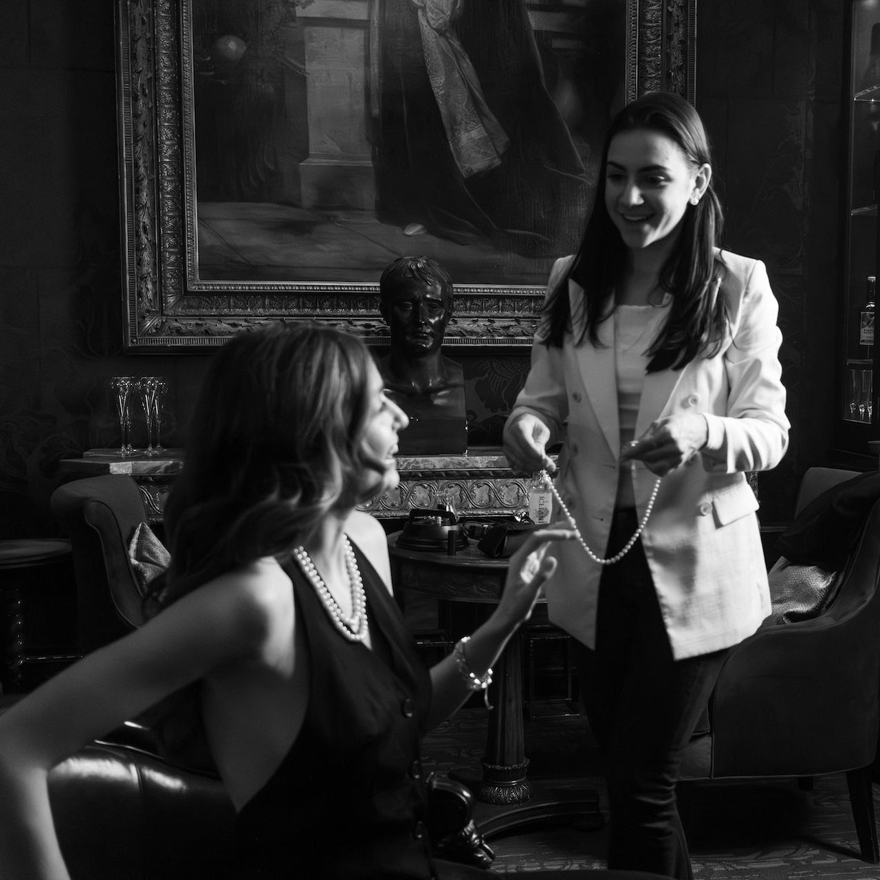 Laurenti meeting privately with a client during a jewellery consultation