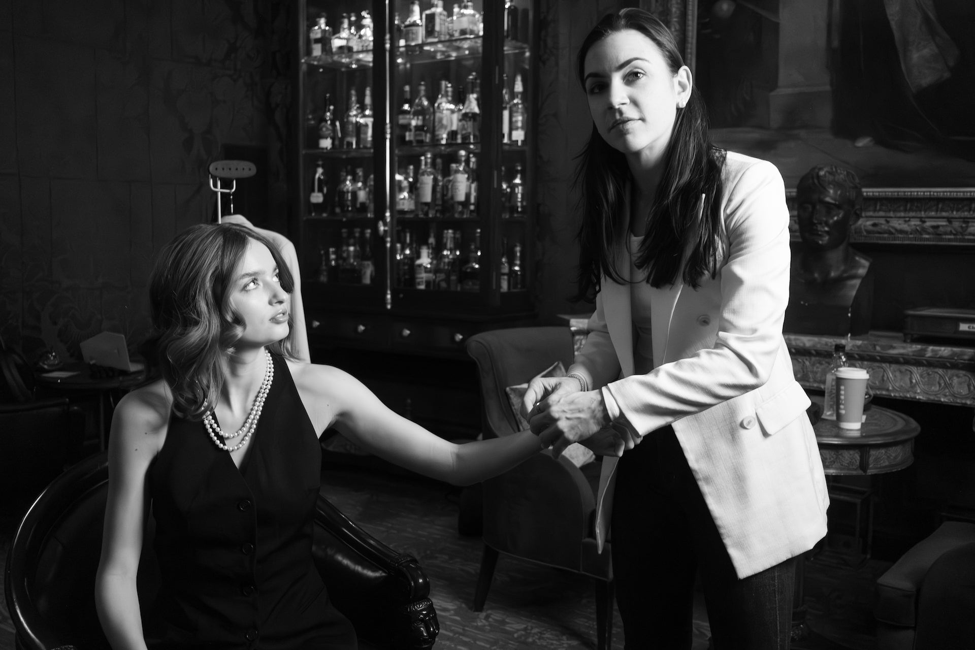 Laurenti presenting jewellery during a private client fitting